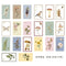 40pcs/pack Museum Series Decorative Stickers Scrapbooking Stick Label Diary Album Stationery Retro Stamp Plant Sticker
