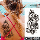 Waterproof Temporary Tattoo Sticker I Love You Flash Tattoos Lip Print Butterfly Flowers Body Art Arm Fake Sleeve Tatoo Women