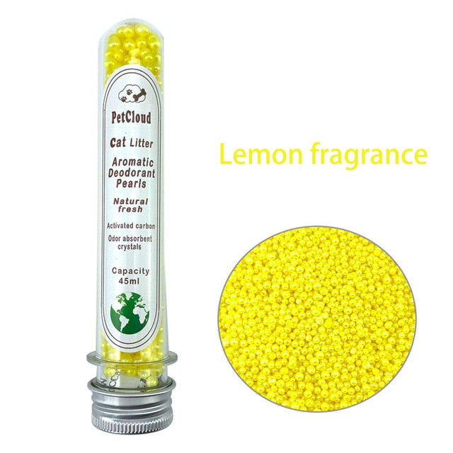 4 Aromatic Cat Litter Deodorant Beads Odor Activated Carbon Absorbs Pet Removaling Excrement Stink Deodorizing Cleaning Supplies