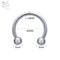 ZS 1 PC 316L Stainless Steel Nose Ring 14G 16G Nose Piercings Helix Ear Piercing Women Men Septum Rings Body Piercing  Jewelry