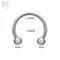 ZS 1 PC 316L Stainless Steel Nose Ring 14G 16G Nose Piercings Helix Ear Piercing Women Men Septum Rings Body Piercing  Jewelry