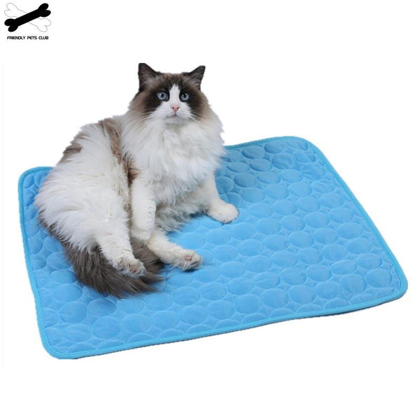 Summmer Dog Mat Cooling Ice Pad For Cat Pet Sofa Bed Foldable Blanket For Small Medium Large Dogs Washable Car Cold Cushion