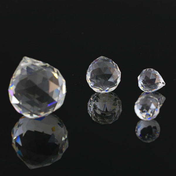 20mm/30mm/40mm 1 Piece Clear Crystals Glass Ball For Chandeliers Shinning Prism Suncatcher For Sale