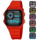 SYNOKE Military Sports Watch Shock Digital Watch LED Men Clocks Relojes Deportivos Waterproof Luminous Alarm Clock Male 2019