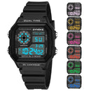 SYNOKE Military Sports Watch Shock Digital Watch LED Men Clocks Relojes Deportivos Waterproof Luminous Alarm Clock Male 2019