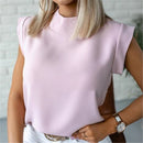 Women Lips Printed T Shirt Ladies Casual Stand Neck Tee Tops Short Sleeve Streetwear Summer Floral Plus Size Pullover T-shirts