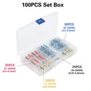 50/100/250PCS Mixed Heat Shrink Connect Terminals Waterproof Solder Sleeve Tube Electrical Wire Insulated Butt Connectors Kit