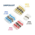 50/100/250PCS Mixed Heat Shrink Connect Terminals Waterproof Solder Sleeve Tube Electrical Wire Insulated Butt Connectors Kit