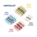 50/100/250PCS Mixed Heat Shrink Connect Terminals Waterproof Solder Sleeve Tube Electrical Wire Insulated Butt Connectors Kit