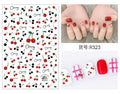 HZ Korea 2019 Summer Sweet Cute Colorful Flower Nail Sticker Waterproof Design Nail Decals For Women Girls Party Accessories