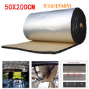 50x200cm 5/10/15mm Car Sound Deadener Mat Noise Bonnet Insulation Deadening for Hood Engine Sticker