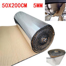 50x200cm 5/10/15mm Car Sound Deadener Mat Noise Bonnet Insulation Deadening for Hood Engine Sticker