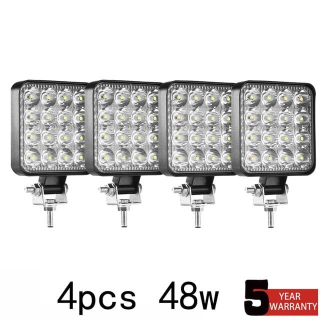 Led light bar 48w Led bar 16barra Led car light For 4x4 led bar offroad SUV ATV Tractor Boat Trucks Excavator 12V 24V work light