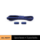 1Pair Metal Lock Shoelaces Round Elastic Shoe Laces Special No Tie Shoelace for Men Women Lacing Rubber Zapatillas 23 Colors