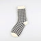 1 Pair Japanese Lattice & Vertical Stripes Harajuku Women/Men Fashion Causal Socks Autumn Winter Classic Black&White Socks
