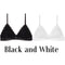 1/2PCS Women Bralette French Style Lace Bra Girls Triangle Cup Lingerie Deep V Wireless Underwear Soft Thin Seamless Bra