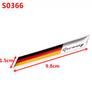 Newbee Metal 3D Germany German Flag Badge Emblem Deutsch Car Sticker Decal Grille Bumper Window Body Decoration for Benz VW Audi