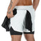2020 Running Shorts Men Fitness Gym Training Sports Shorts Quick Dry Workout Gym Sport Jogging Double Deck Summer Men Shorts