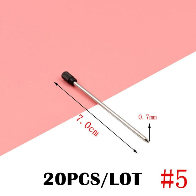 8/10/20/ Pen Refill Different Metal Ballpoint Pen Refills Office School Stationery Gifts Pen Choose Blue black refills Pen Sale