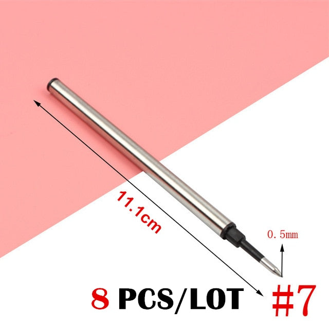 8/10/20/ Pen Refill Different Metal Ballpoint Pen Refills Office School Stationery Gifts Pen Choose Blue black refills Pen Sale