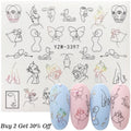 1 Sheet Russian text Nail Watermark Decals Sexy lips Middle finger Sexy girl Water Transfer Slider Russia Words Manicure Tattoos
