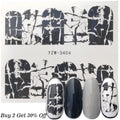 1 Sheet Russian text Nail Watermark Decals Sexy lips Middle finger Sexy girl Water Transfer Slider Russia Words Manicure Tattoos
