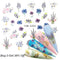 1 Sheet Russian text Nail Watermark Decals Sexy lips Middle finger Sexy girl Water Transfer Slider Russia Words Manicure Tattoos