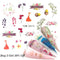 1 Sheet Russian text Nail Watermark Decals Sexy lips Middle finger Sexy girl Water Transfer Slider Russia Words Manicure Tattoos
