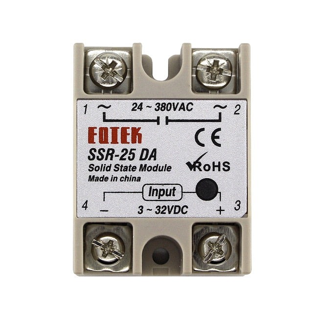 SSR-10DA SSR-25DA SSR-40DA 10A 25A 40A Solid State Relay Module 3-32V Input DC 24-380V AC Output High Quality