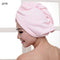 23*60cm 1 Pc Quick Dry Towels Microfiber Fabric Dry Hair Hat Shower Cap Lady Turban  Bath Towel Absorbent