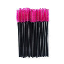 QSTY eyelash brush makeup brushes 50pcs individual disposable mascara applicator comb wand lash makeup brushes tools 6colors