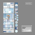 Mr.paper 4 Designs 40Pcs/lot Vintage Sights Simple Stripe Pocket Tape Deco Stickers Scrapbooking Bullet Journal Deco Stickers