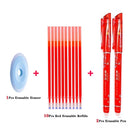 Erasable Pen Set 0.5mm Blue Black Color Ink Writing Gel Pens Refills Rods Washable Handle for School Office Stationery Supplies