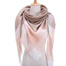 Designer 2020 knitted spring winter women scarf plaid warm cashmere scarves shawls luxury brand neck bandana  pashmina lady wrap