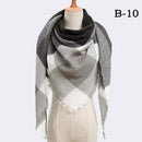 Designer 2020 knitted spring winter women scarf plaid warm cashmere scarves shawls luxury brand neck bandana  pashmina lady wrap