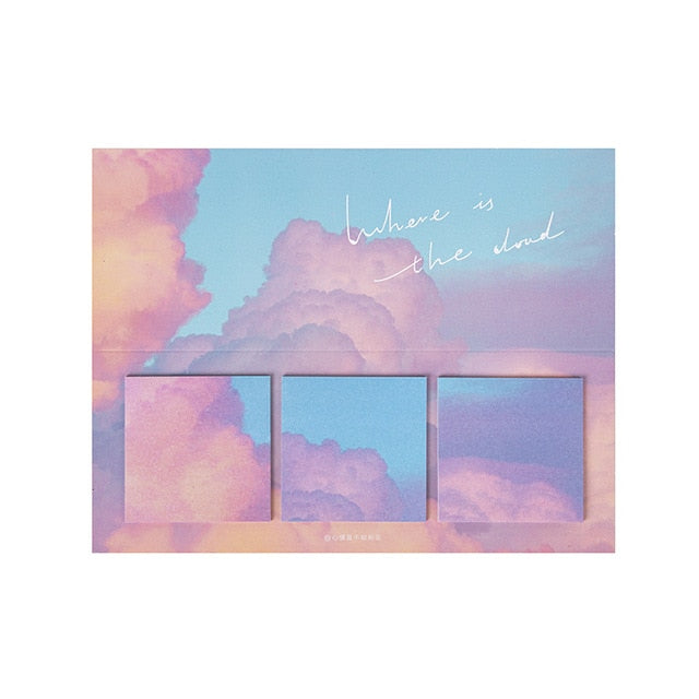 60 Sheets/pack Stars Moon Forest Theme Cute Memo Pad Stickers Decal Sticky Notes Scrapbooking Diy Kawaii Notepad Diary