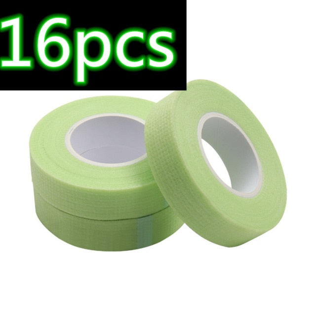 Eyelash Extension Green Tape Sticker Isolation With Holes Breathable Sensitive Resistant Non-woven Patches Eye Pads Makeup Tool