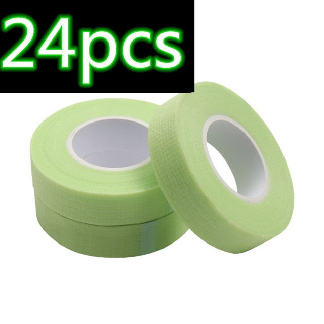 Eyelash Extension Green Tape Sticker Isolation With Holes Breathable Sensitive Resistant Non-woven Patches Eye Pads Makeup Tool