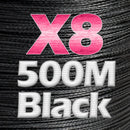 JOSBY 8 Strand Japan Super Strong PE Braided Fishing Line Multifilament Fishing Line 500m Braid Thread Black 8 Braid 18LBS-85LBS