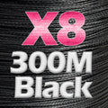 JOSBY 8 Strand Japan Super Strong PE Braided Fishing Line Multifilament Fishing Line 500m Braid Thread Black 8 Braid 18LBS-85LBS