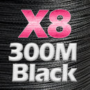 JOSBY 8 Strand Japan Super Strong PE Braided Fishing Line Multifilament Fishing Line 500m Braid Thread Black 8 Braid 18LBS-85LBS