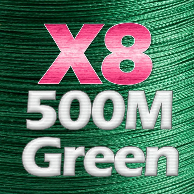 JOSBY 8 Strand Japan Super Strong PE Braided Fishing Line Multifilament Fishing Line 500m Braid Thread Black 8 Braid 18LBS-85LBS