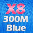 JOSBY 8 Strand Japan Super Strong PE Braided Fishing Line Multifilament Fishing Line 500m Braid Thread Black 8 Braid 18LBS-85LBS