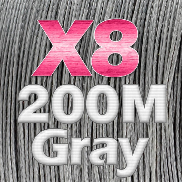 JOSBY 8 Strand Japan Super Strong PE Braided Fishing Line Multifilament Fishing Line 500m Braid Thread Black 8 Braid 18LBS-85LBS