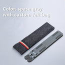 11-17inch Cooling Rack Folding Adjustable Angle Aluminum Alloy Desktop Portable Holder Office Universal Non Slip Laptop Stand