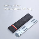 11-17inch Cooling Rack Folding Adjustable Angle Aluminum Alloy Desktop Portable Holder Office Universal Non Slip Laptop Stand