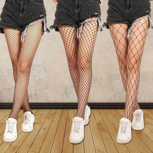 Female Fishnet Stockings Pantyhose Hollow Out Sexy Black Women Calcetines Party Hosiery Sexy Mesh Club Tights Panty Stocking