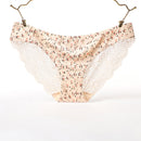 Sexy Women's Panties Seamless Lingerie Transparent Lace Bikini Briefs Plus size Lady Girl Underwear Cotton Fabric Intimates Top