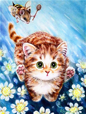 Evershine 5D DIY Diamond Painting Full Square Cat Rhinestones Pictures Diamond Embroidery Animals Mosaic Sale Home Decoration