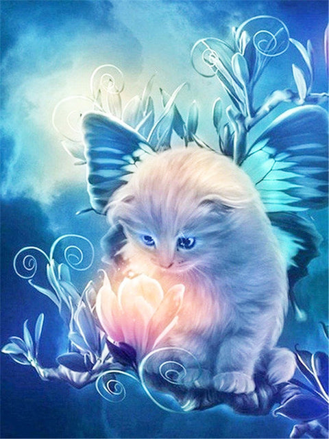 Evershine 5D DIY Diamond Painting Full Square Cat Rhinestones Pictures Diamond Embroidery Animals Mosaic Sale Home Decoration